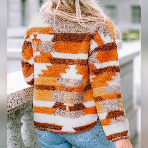 Amber Fuzzy Touch Snap Jacket - Picture 4 of 11